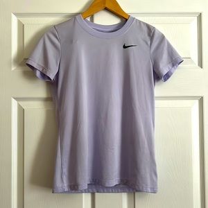 Nike purple athletic shirt.